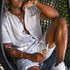 Men's Cotton Linen Short Sleeve Loose Solid Color